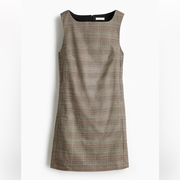 H&M Brown Plaid Mini Dress - Picture 7 of 11